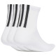 Adidas Κάλτσες Quarter 3 Back Stripes Socks 3 Pairs